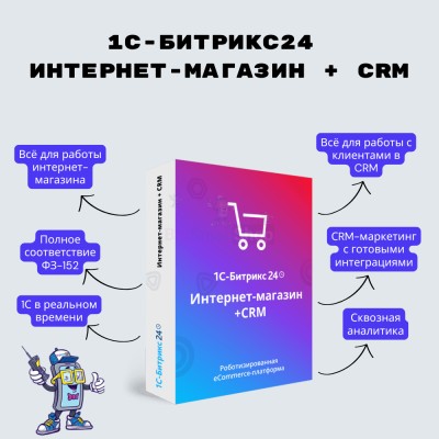 Программа для ЭВМ "1С-Битрикс24". Лицензия Интернет-магазин + CRM (12 мес.) - купить в Махческе
